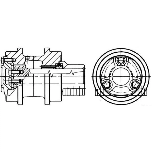 Верхний каток Volvo EC750